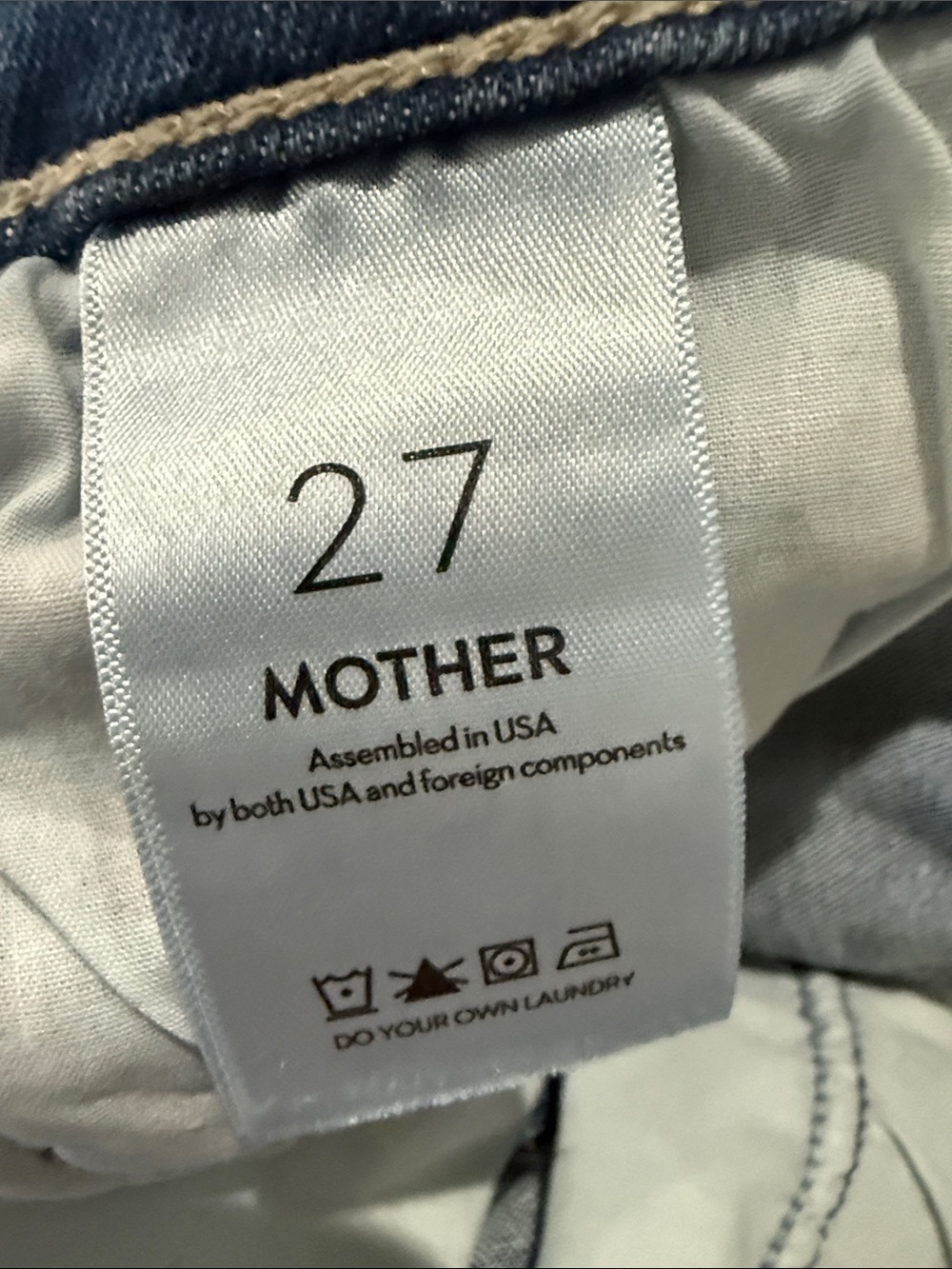 MOTHER The Mid Rise Dazzler Ankle Fray Denim Jeans - Picture 5 of 8